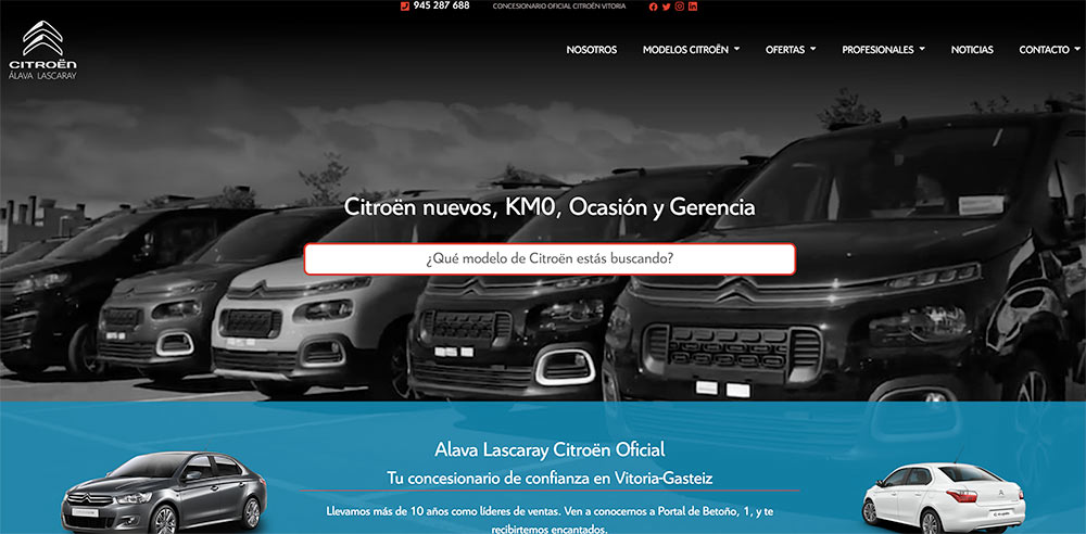 Nueva web citroen